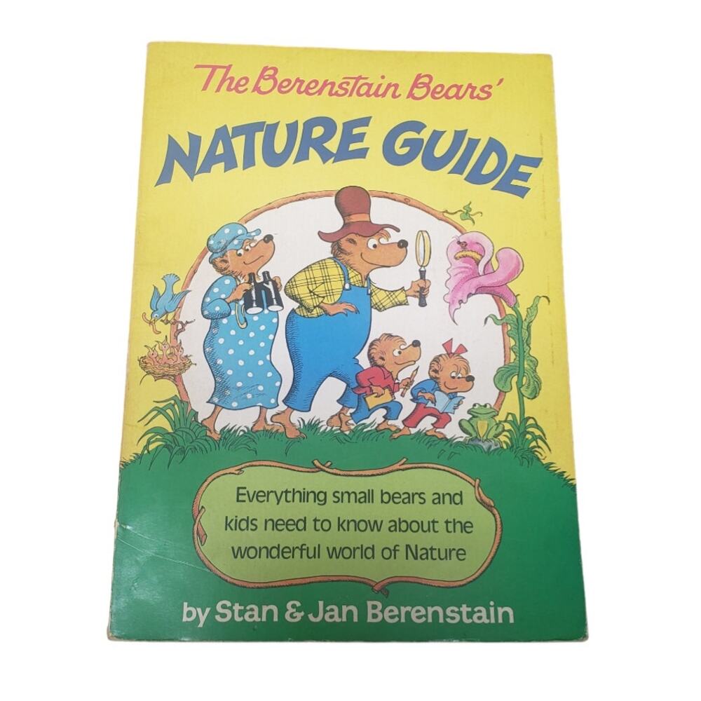 Vintage The Berenstain Bears Nature Guide Oversized Hard Softcover Book